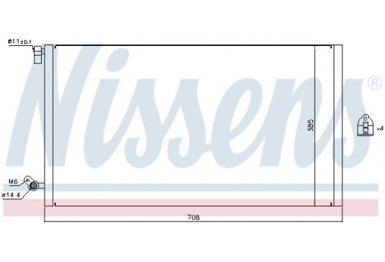 Condensator, airconditioning 940187 Nissens