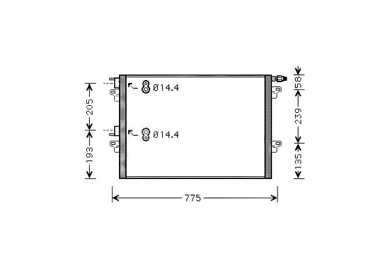 Condensor, airconditioning RTA5297 Ava Quality Cooling