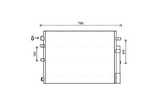 Condensor, airconditioning RT5606D Ava Quality Cooling