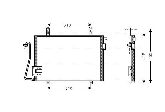 Condensor, airconditioning RT5221 Ava Quality Cooling