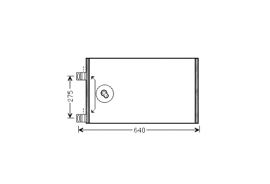 Condensor, airconditioning RTA5444 Ava Quality Cooling