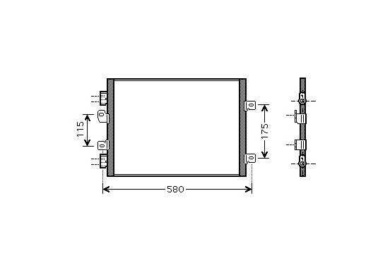 CONDENSOR KANGOO 16DCi (TD) MT 01- 43005341 International Radiators