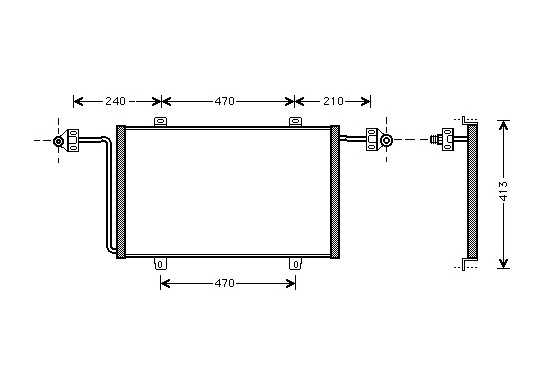 AIRCO CONDENSOR 2.8 DTi 43005278 International Radiators