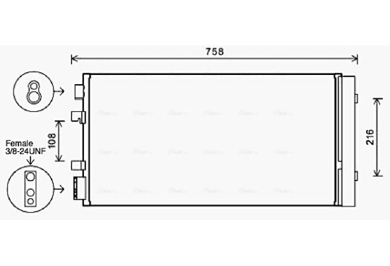 Condensor, airconditioning RT5483D Ava Quality Cooling