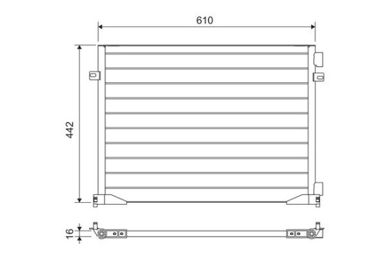 Airco condensor 817644 Valeo