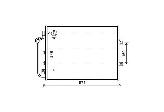 Condensor, airconditioning RTA5454 Ava Quality Cooling