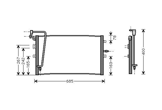 AIRCO CONDENSOR  tot '01 47005039 International Radiators