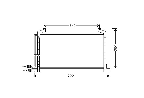 CONDENSOR Condensor Saab 900  78-93 47005031 International Radiators