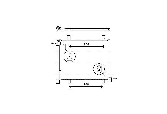 Condensor, airconditioning VNA5327D Ava Quality Cooling