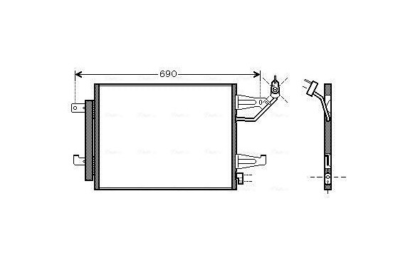 Condensor, airconditioning MTA5177D Ava Quality Cooling