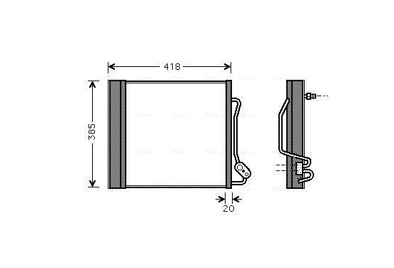 Condensor, airconditioning MCA5010D Ava Quality Cooling