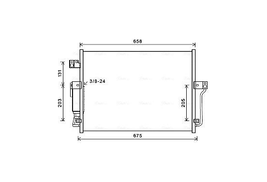 Condensor, airconditioning DW5118D Ava Quality Cooling