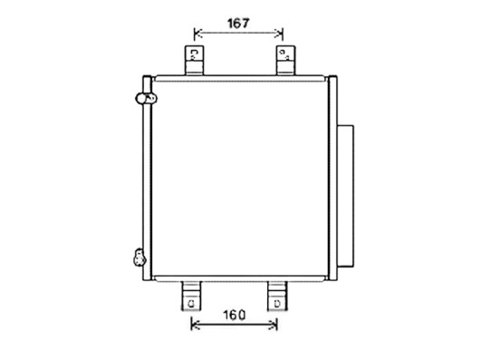 Condensor, airconditioning DU5076D Ava Quality Cooling