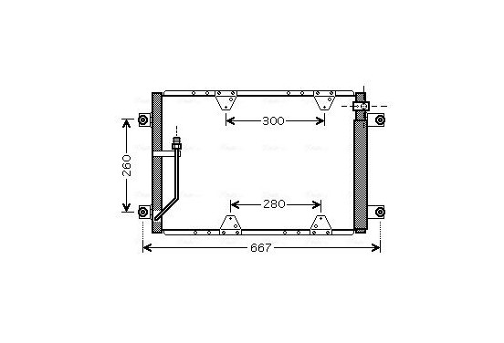 Condensor, airconditioning SZ5107D Ava Quality Cooling