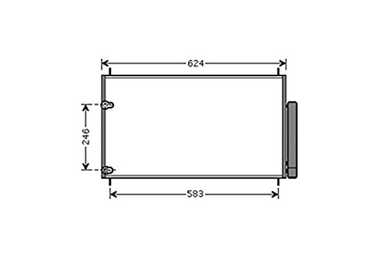 Condensor, airconditioning TOA5405D Ava Quality Cooling