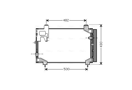 Condensor, airconditioning TO5394D Ava Quality Cooling