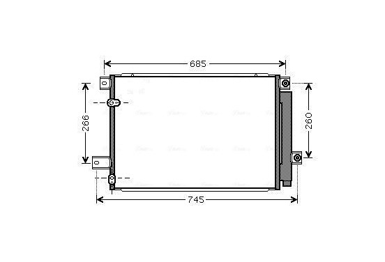 Condensor, airconditioning TOA5409D Ava Quality Cooling