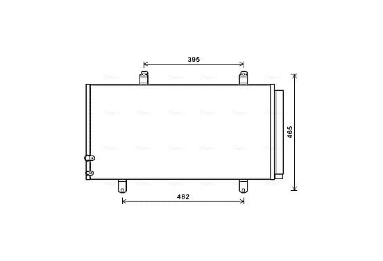 Condensor, airconditioning TO5696D Ava Quality Cooling