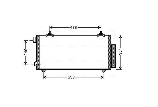 Condensor, airconditioning TO5381D Ava Quality Cooling