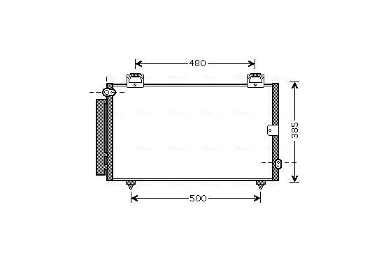 Condensor, airconditioning TOA5594D Ava Quality Cooling