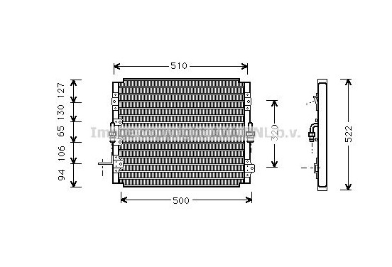 Condensor, airconditioning TO5244 Ava Quality Cooling