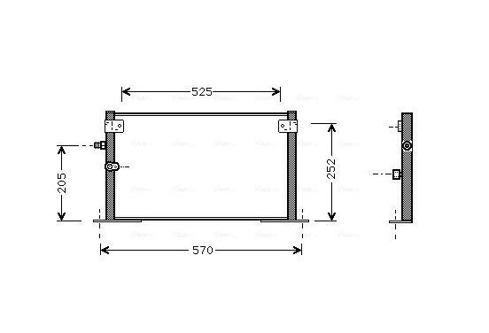 Condensor, airconditioning TO5265 Ava Quality Cooling