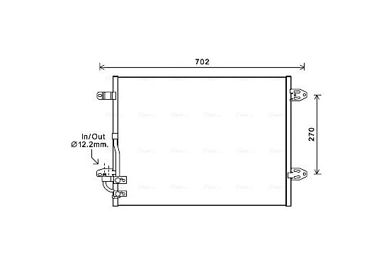 Condensor, airconditioning VNA5323 Ava Quality Cooling