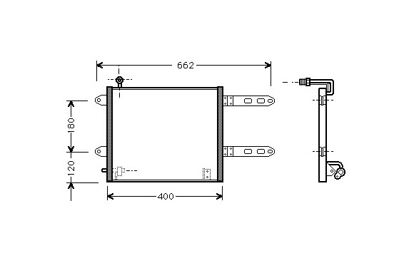 AIRCO CONDENSOR niet voor DIESEL    vanaf '99 58005178 International Radiators