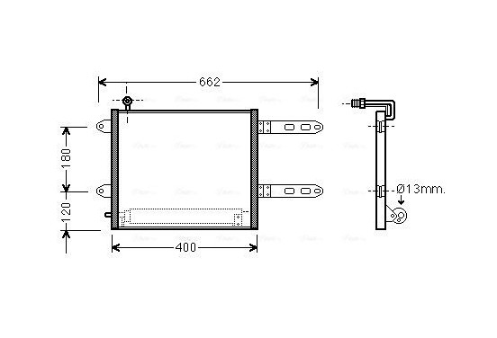 Condensor, airconditioning VN5178D Ava Quality Cooling