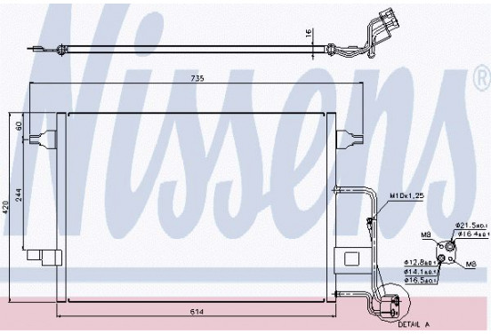 Condensator, airconditioning 940306 Nissens