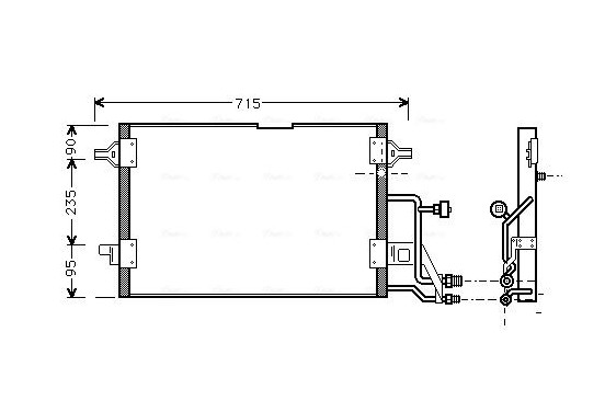 Condensor, airconditioning AI5116 Ava Quality Cooling