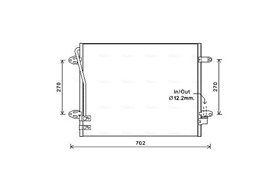 Condensor, airconditioning VNA5322 Ava Quality Cooling