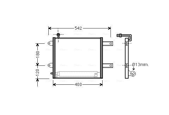 Condensor, airconditioning VN5177D Ava Quality Cooling