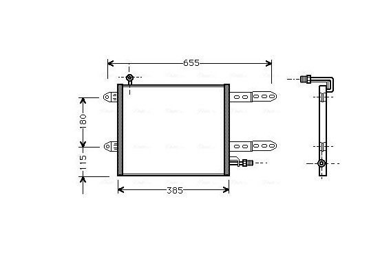 Condensor, airconditioning VN5150 Ava Quality Cooling