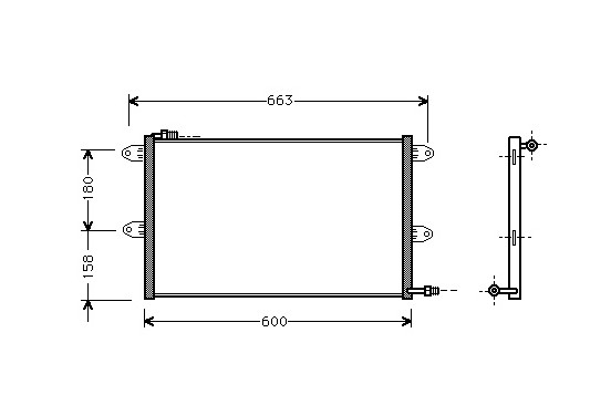 CONDENSOR ZONDER DROGER 58005144 International Radiators