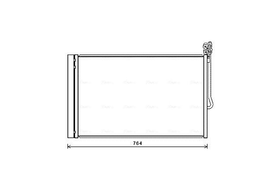 Condensor, airconditioning VN5334D Ava Quality Cooling