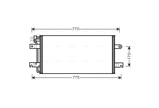 Condensor, airconditioning VN5197 Ava Quality Cooling