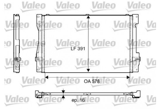 Airco condensor 817675 Valeo