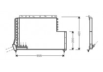 CONDENSOR COND VOLVO 940/960/S90/V9