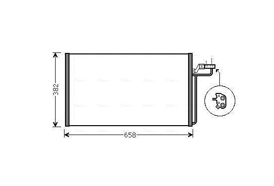 Condensor, airconditioning VOA5150 Ava Quality Cooling