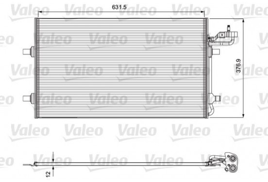 Airco condensor 814323 Valeo