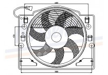 Ventilator, condensator airconditioning