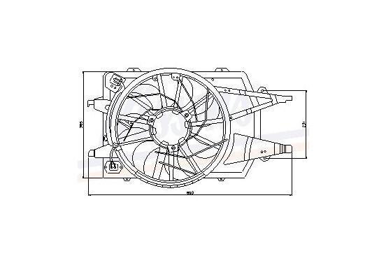 Ventilator, condensator airconditioning