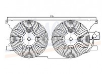 Ventilator, condensator airconditioning