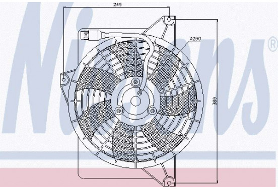 Ventilator, condensator airconditioning