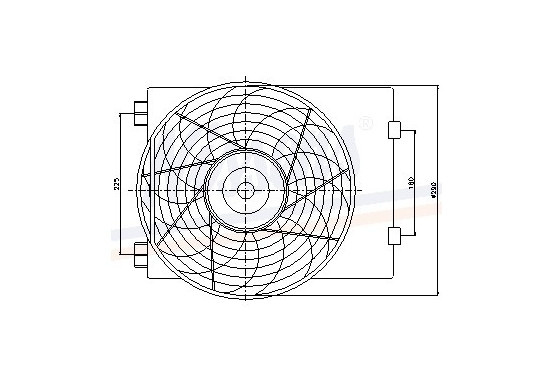 Ventilator, condensator airconditioning