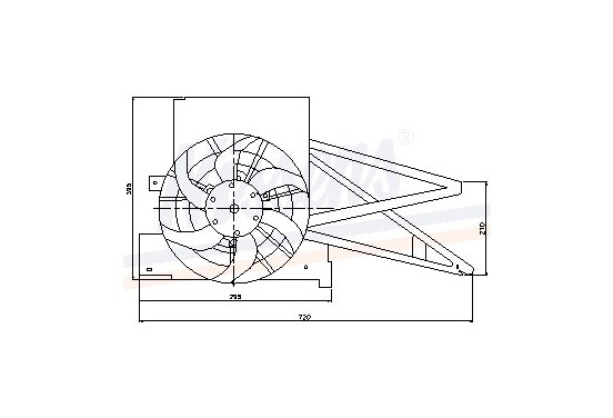 Ventilator, condensator airconditioning