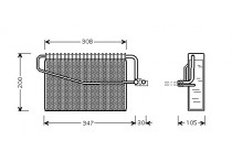 VERDAMPER MB W203 (C) ALL 00-02 LHD