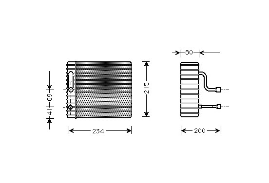 VERDAMPER FOCUS/TRANSIT RHD 98-