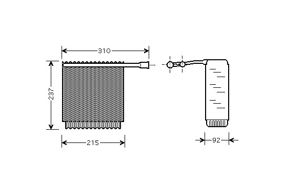 VERDAMPER S/V/C70 96-  850 91-97